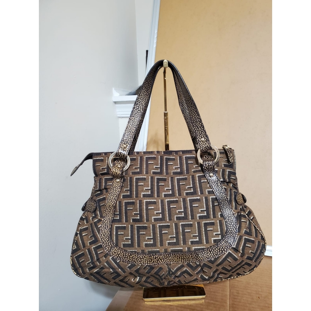 Fendi Metallic Zucca Chef Tote - Picture 3 of 9